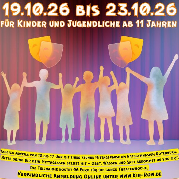 Theaterwoche für Menschen ab 11 Jahren in Rotenburg/Wümme
